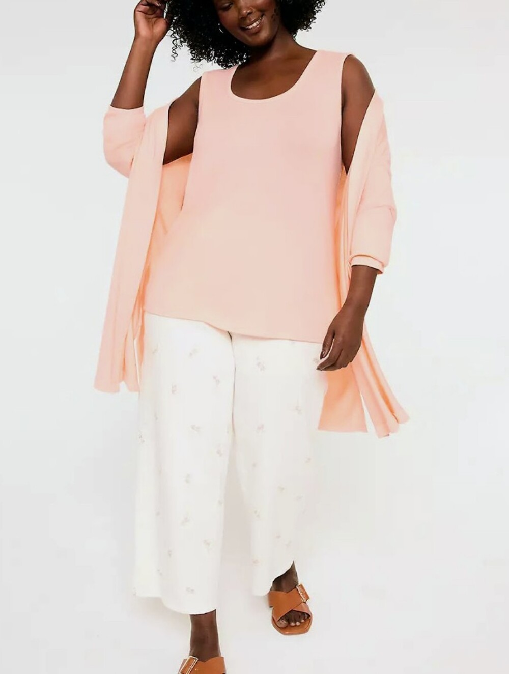Lane Bryant Open-Front Hacci Overpiece